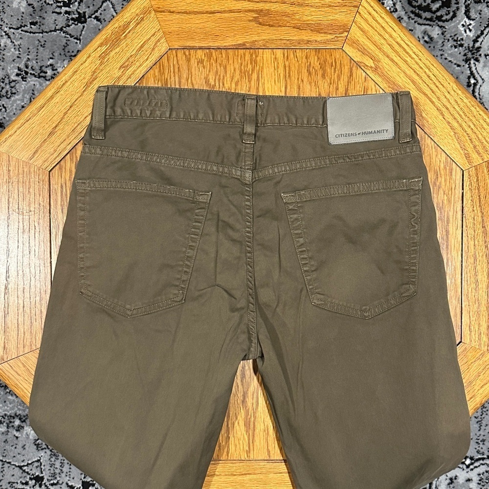 *CITIZENS OF HUMANITY* Olive Bowery Standard Slim Jeans Size 31 - Picture 8 of 10